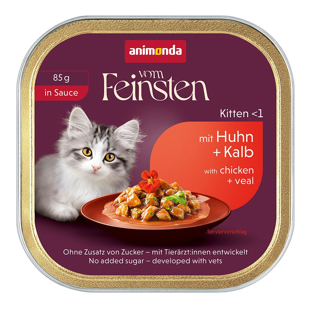Animonda Vom Feinsten Kitten - Piletina i teletina u umaku 85 g