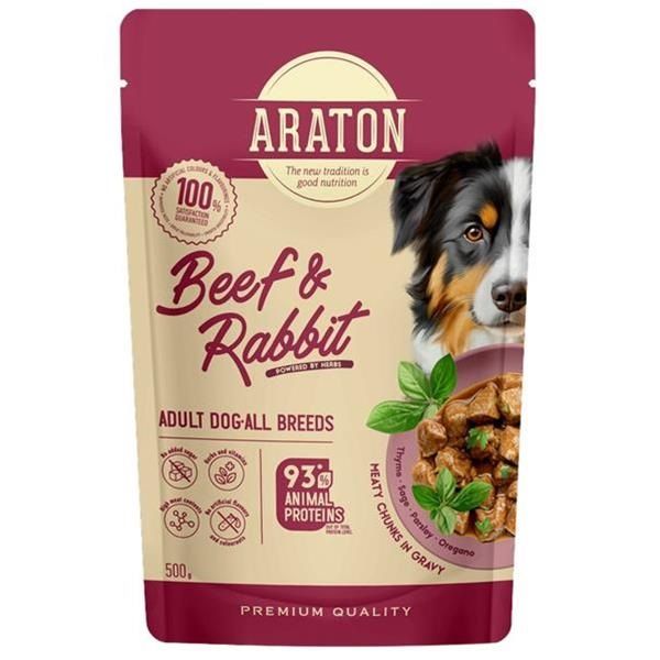 ARATON Dog Adult All Breeds Beef and Rabbit vrećica 500 g