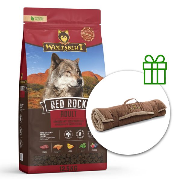 WOLFSBLUT Red Rock 12,5 kg + Putna deka GRATIS
