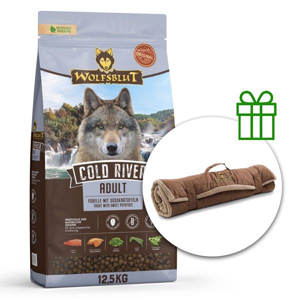 WOLFSBLUT Cold River 12,5 kg + Putna deka GRATIS