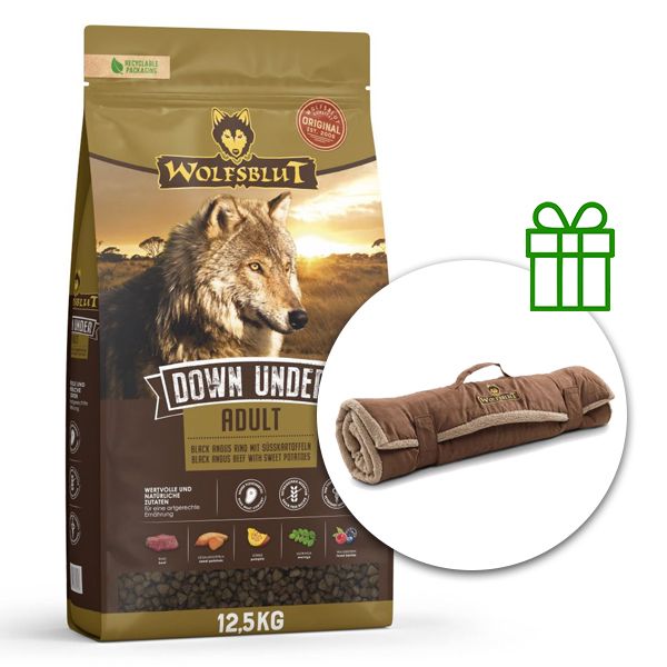 WOLFSBLUT Down Under 12,5 kg + Putna deka GRATIS