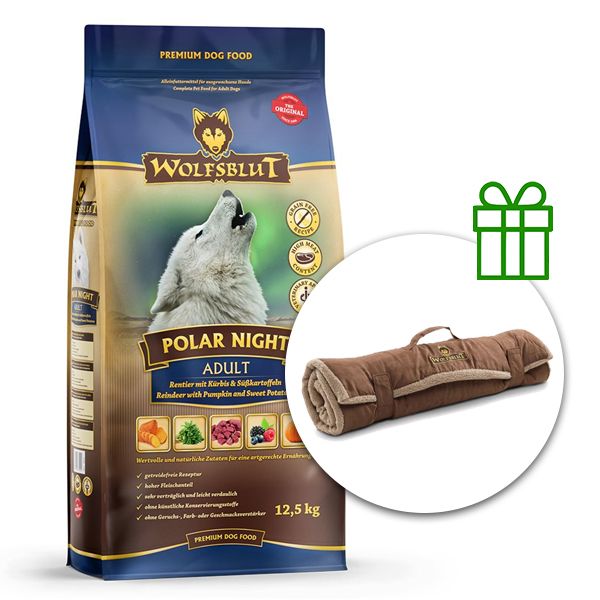 WOLFSBLUT Polar Night 12,5 kg + Putna deka GRATIS