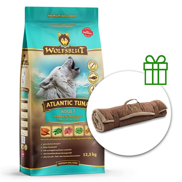 WOLFSBLUT Atlantic Tuna 12,5 kg + Putna deka GRATIS