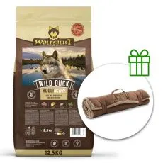 WOLFSBLUT Active Wild Duck 12,5 kg + Putna deka GRATIS