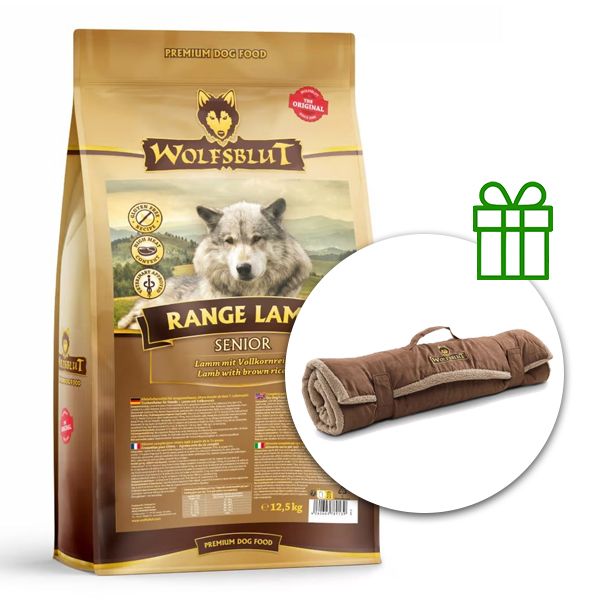 WOLFSBLUT Senior Range Lamb 12,5 kg + Putna deka GRATIS