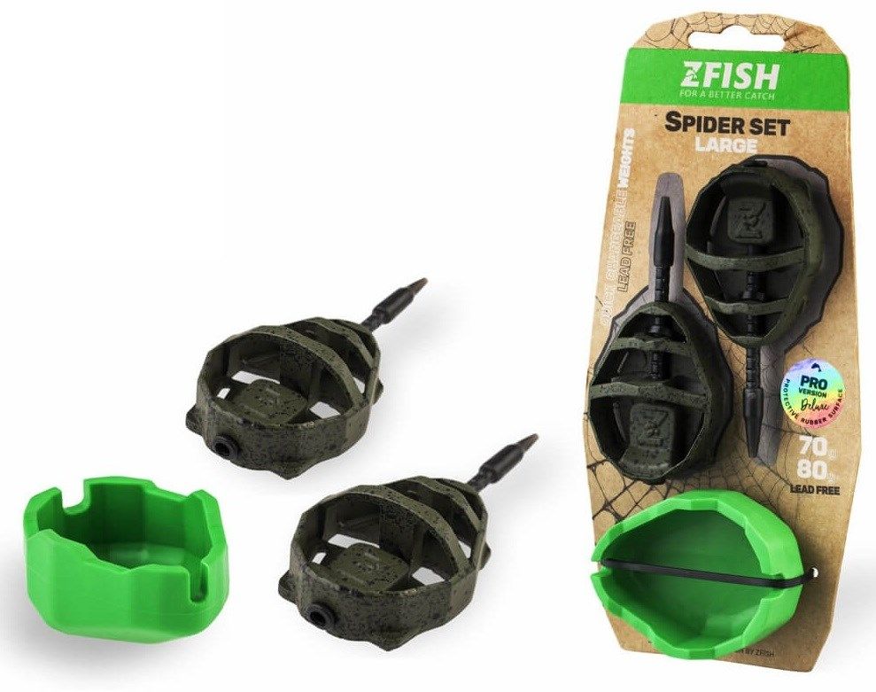 ZFISH Method Feeder Spider Large SET 70,80g + Mould