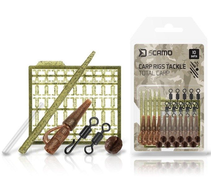 Delphin sCAMO Total CARP / 10 sets of carp rigs