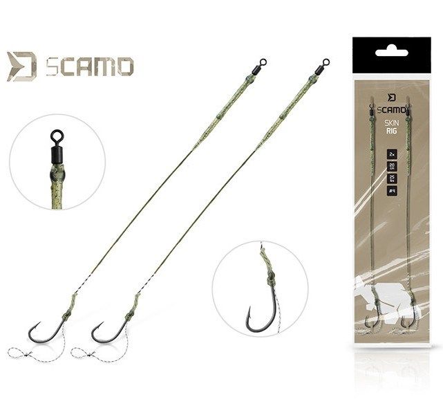 Delphin sCAMO Skin rig 2x 20cm/25lbs/4