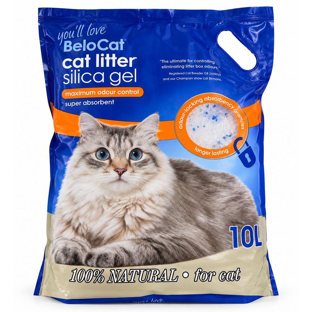BeloCat Premium silikonski pijesak za mačke 10 l