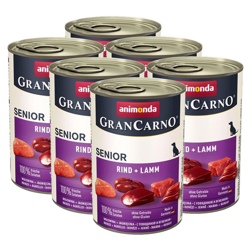 Animonda GranCarno Original Senior govedina i janjetina - 6 x 400g