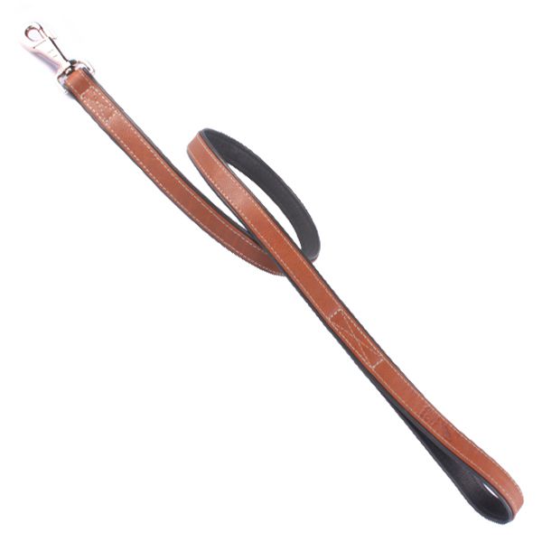 Kožna uzda Collar Soft - 122cm, 13mm - smeđa - crna