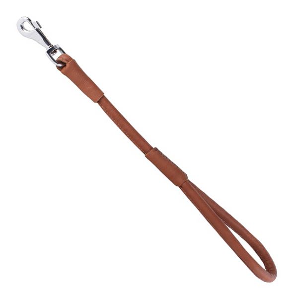 Okrugla kožna uzda COLLAR SOFT - 55cm, 13mm - smeđa