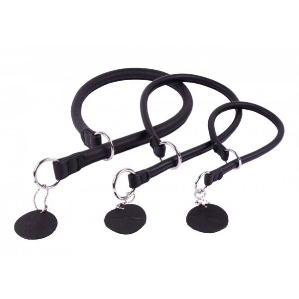 Okrugli steznik za psa - 40cm, 8mm - crni
