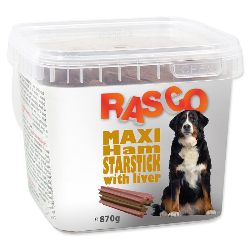 RASCO Snacks - maxi šunkasta zvijezda s jetrom, 700 g