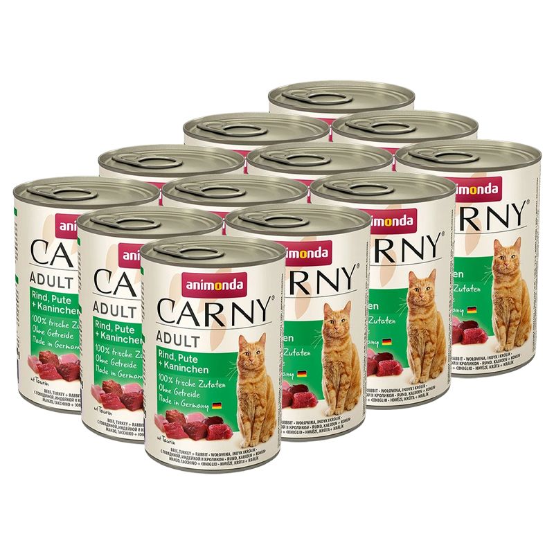 Animonda Carny Adult s govedinom, puretinom i zecem - 12 x 400g