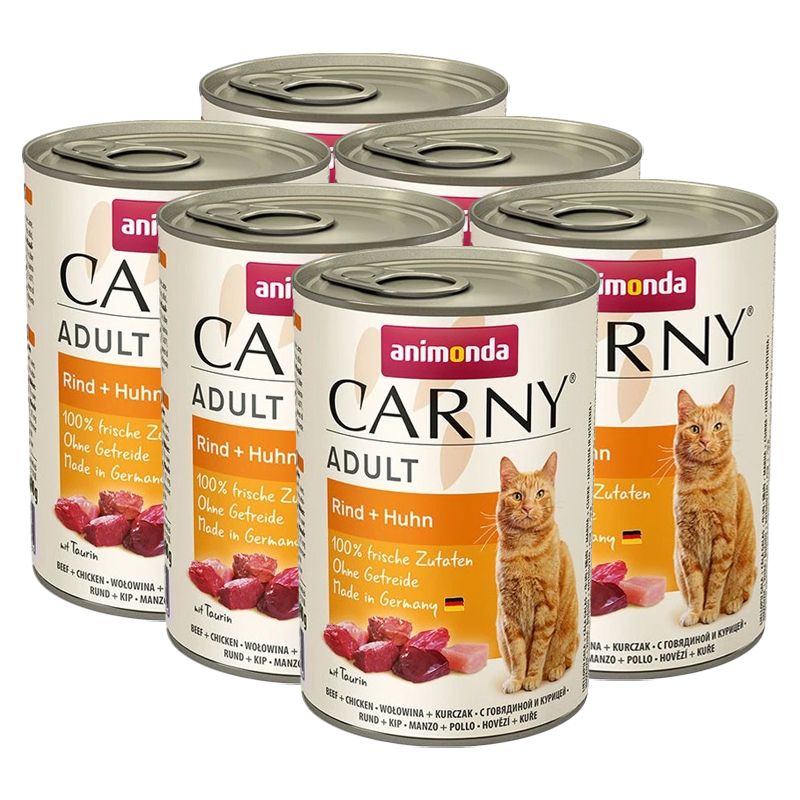 Animonda Carny Adult govedina + piletina - 6 x 400 g