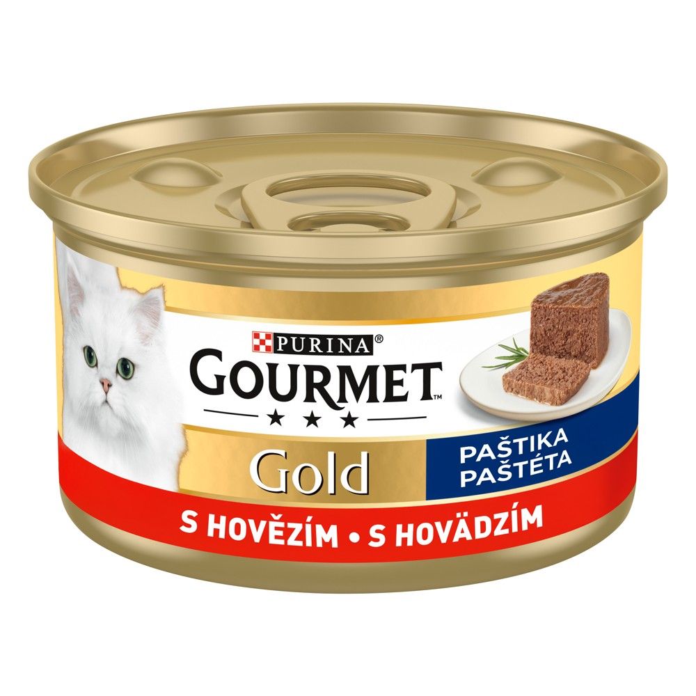 Konzerva Gourmet GOLD - pašteta s goveđim mesom, 85g