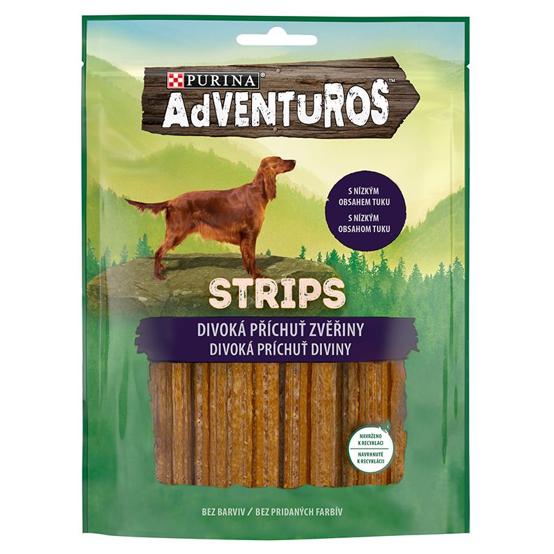 Purina ADVENTUROS Strips - divljač, 90g
