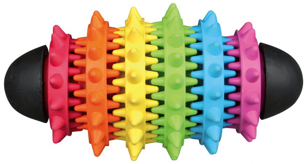 Igračka za psa Denta Fun - rugby lopta s izbočinama, 15cm