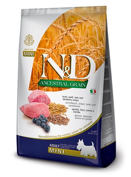 Farmina N&D dog LG ADULT MINI Janjetina & Borovnica 7kg