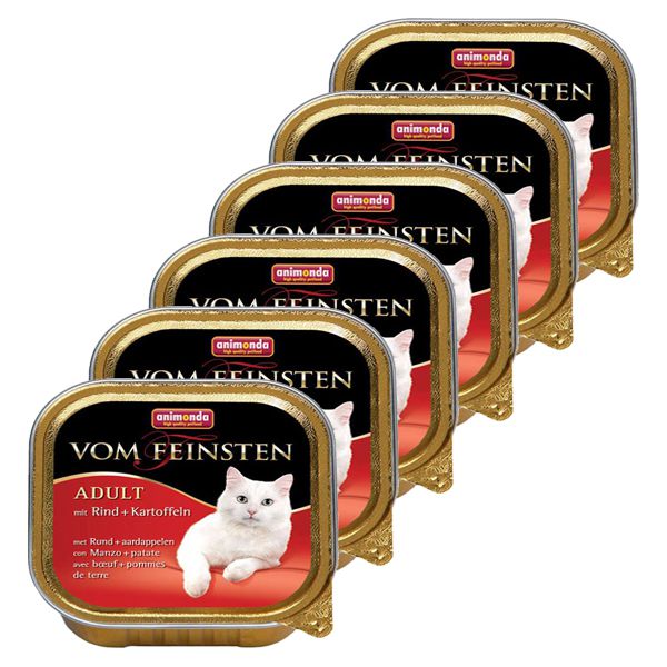 Animonda Vom Feinsten Adult Cats - beef and potatoes 6 x 100g