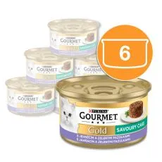 Konzerva Gourmet GOLD - Slani kolač s janjetinom i zelenim mahunarkama 6 x 85g