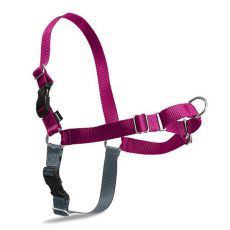 Postroj protiv povlačenju EasyWalk Harness s povodcem - L, ružičasti