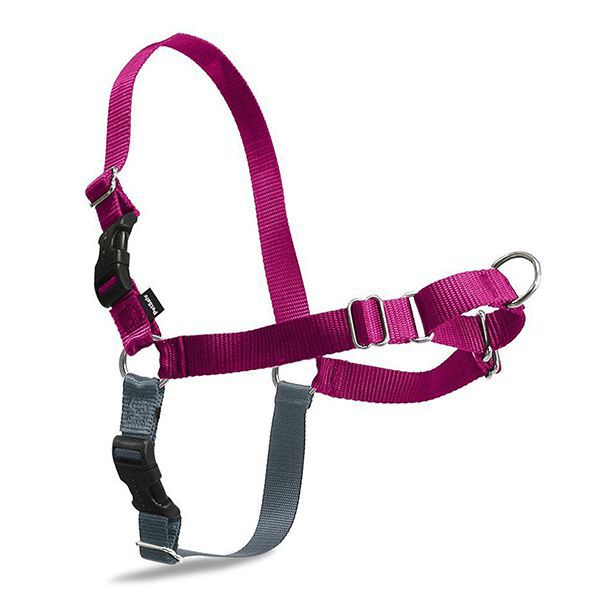 Postroj protiv povlačenju EasyWalk Harness s povodcem - L, ružičasti