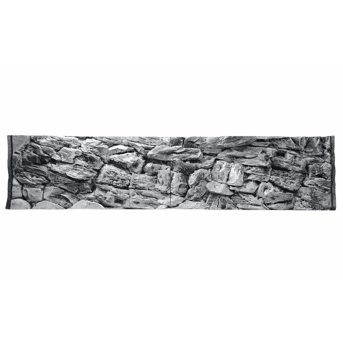 3D pozadina za akvarij 200x50cm - ROCK GREY
