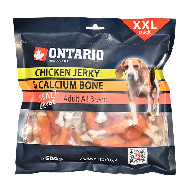 ONTARIO Pileće kriške + kalcijska kost, 500g