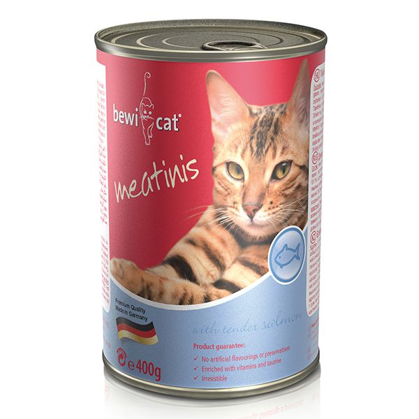 Konzerva BEWI CAT Meatinis LOSOS, 400g