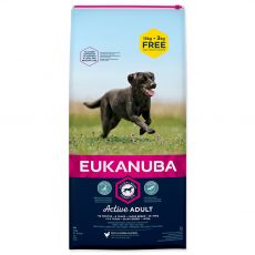 EUKANUBA ODRASLI Velika pasmina Piletina 15kg + 3kg GRATIS