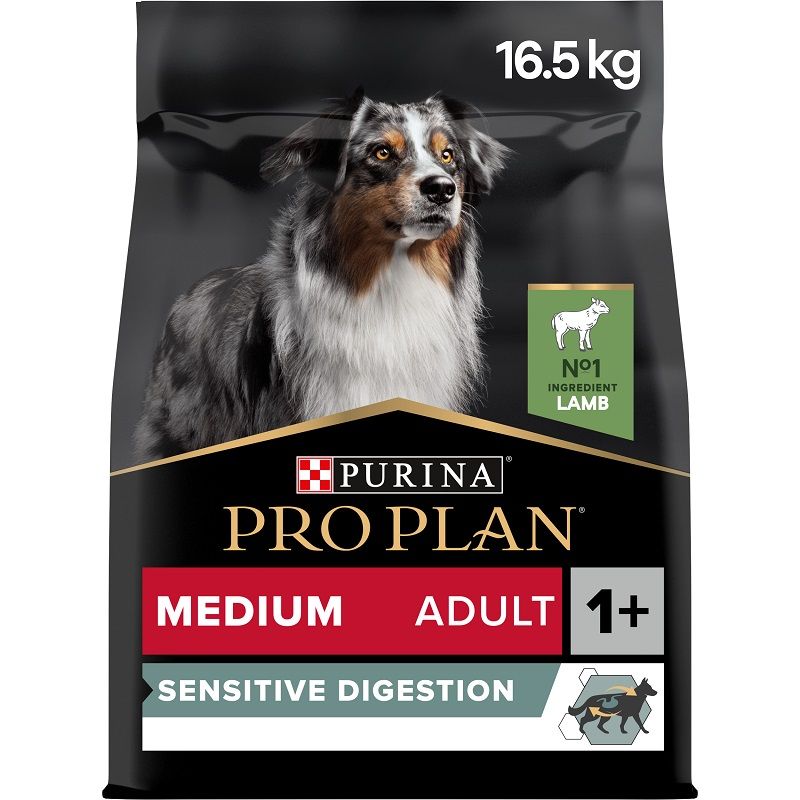 PRO PLAN MEDIUM ADULT Sensitive Digestion janjetina 14kg + 2,5kg
