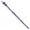 Svjetleći kožni ovratnik s zvjezdicama, ljubičasti 30 - 39cm, 20mm
