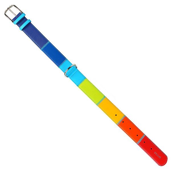 Ravni kožni ovratnik duga 30 - 39cm, 20mm