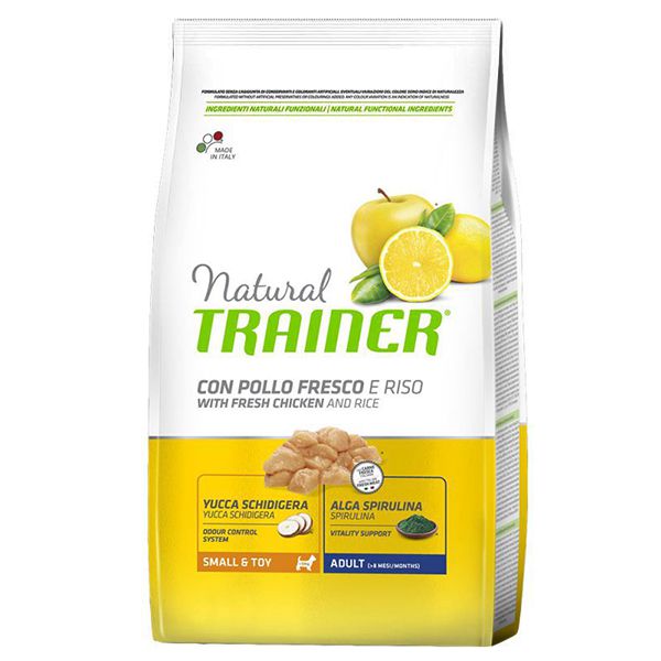 Trainer Natural Small and Toy Adult, piletina i riža 7kg