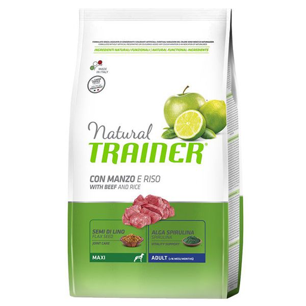 Trainer Natural Adult Maxi, govedina i riža 12kg