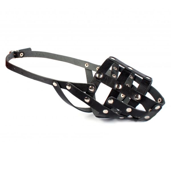 Kožna njuška za psa Collar crna - ovčar