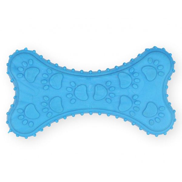TPR Igračka za psa - plavi kost 10,5cm