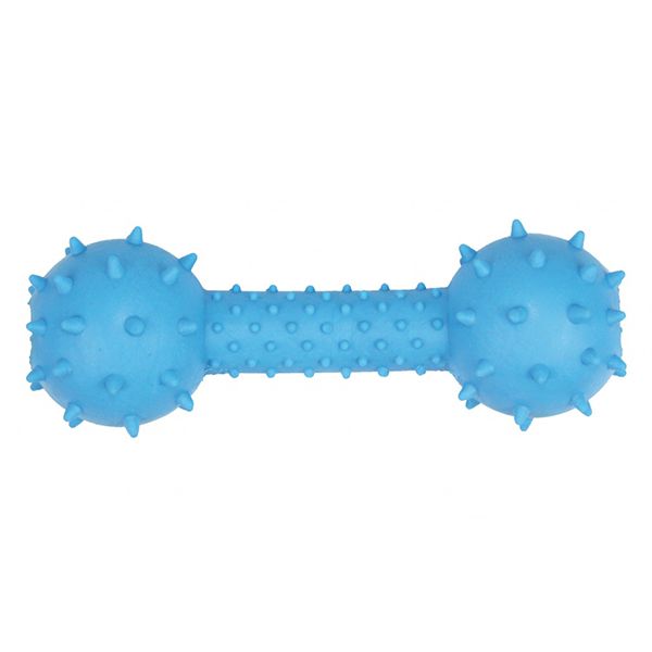 TPR Igračka za psa - plavi uteg s zvončićem, 14cm