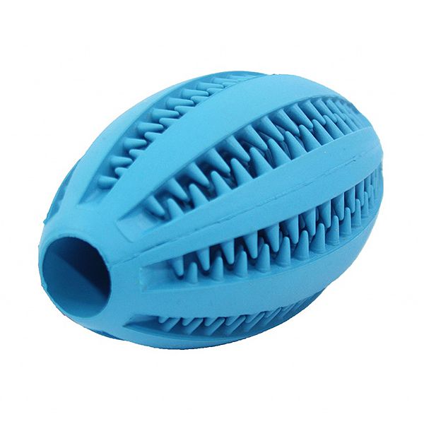 Igračka za psa - rugby lopta, plava 11 cm