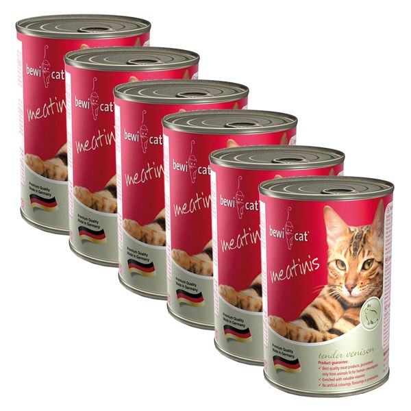 Konzerva BEWI CAT Meatinis WILD 6 x 400 g