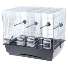 Kavez za ptice MESSI krom - 54 x 39 x 47 cm CRNA