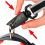 Vodilica za psa Sport Reflex najlon, crna 60 cm
