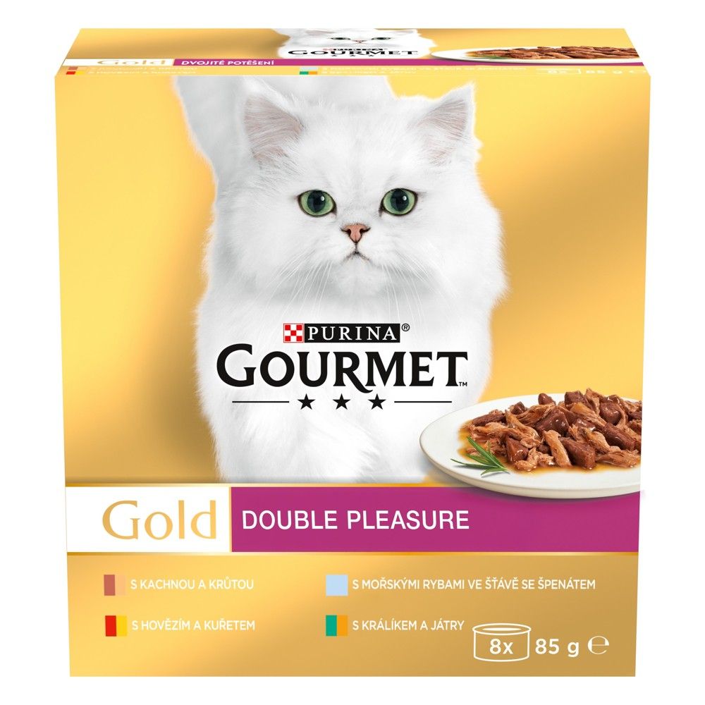 Konzerva Gourmet GOLD - dinstani i pečeni komadi, 8 x 85 g
