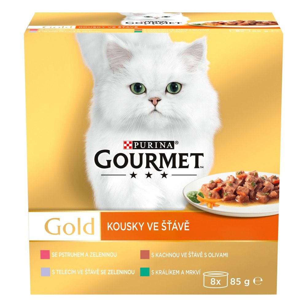 Konzerva GOURMET GOLD - mix komadi u umaku, 8 x 85g