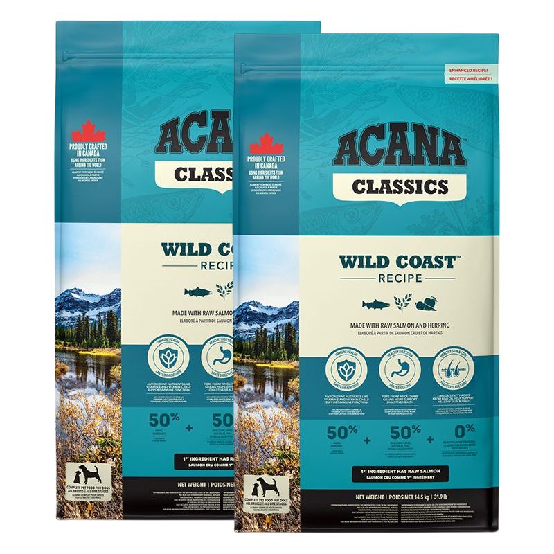 ACANA Classics Wild Coast Recipe 2 x 14,5kg