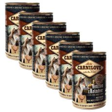 Carnilove Wild Meat Venison & Reindeer 6 x 400 g