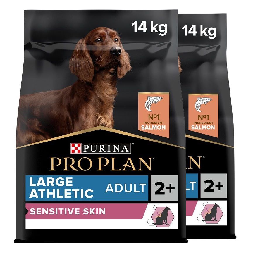 PRO PLAN LARGE ADULT Athletic Sensitive Skin losos 2 x 14 kg