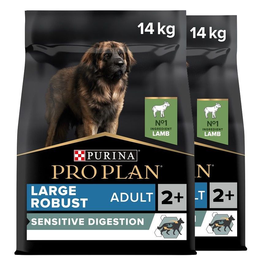 PRO PLAN LARGE ADULT Robust Sensitive Digestion janjetina 2 x 14 kg